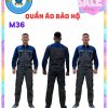Quần áo bảo hộ lao động vải kaki liên doanh phối màu - 11 2