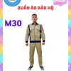 Quần áo bảo hộ lao động vải kaki liên doanh phối màu - 12