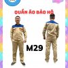 Quần áo bảo hộ lao động vải kaki liên doanh phối màu - 9 2