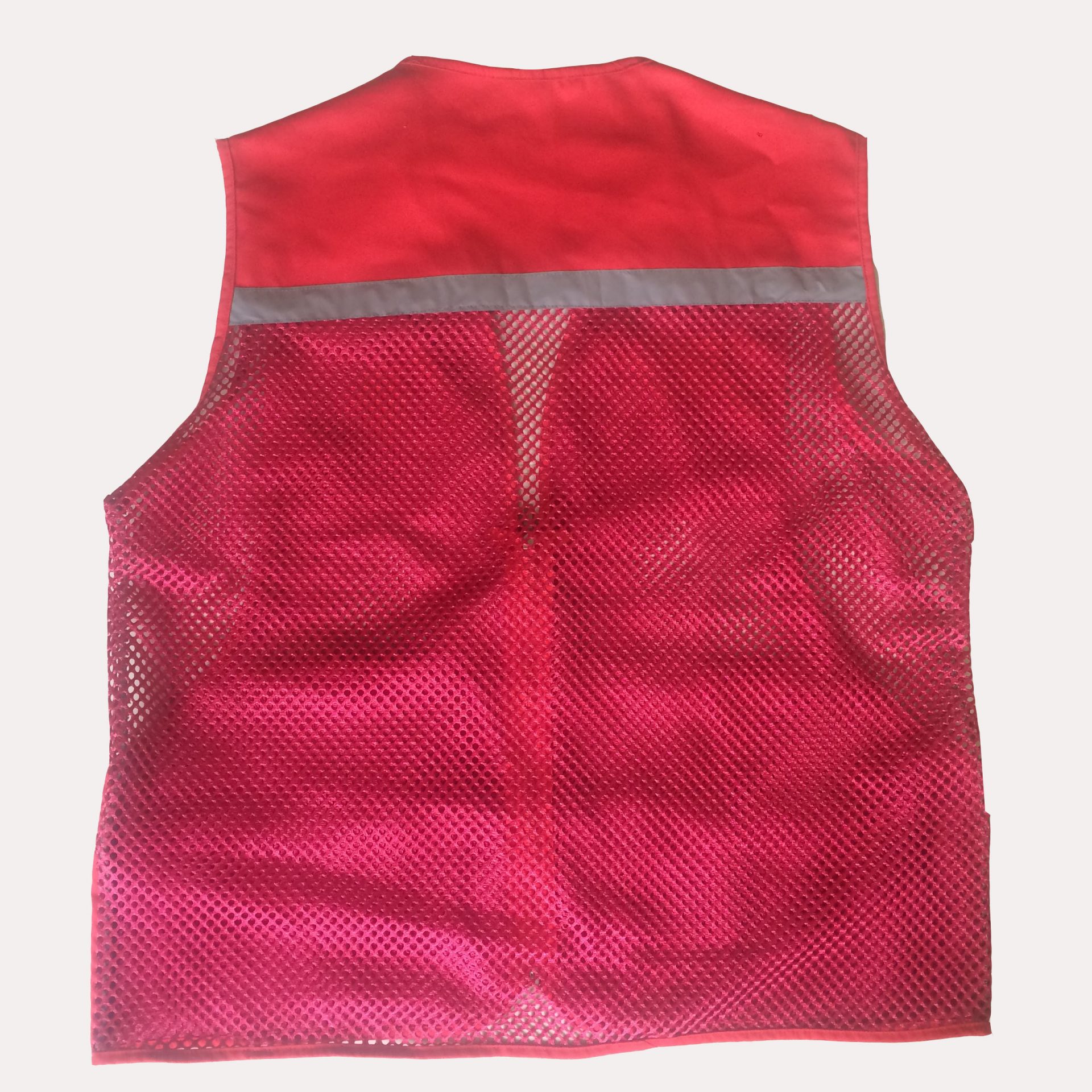 Áo gile màu ghi đá phản quang lưới to - IMG 3366