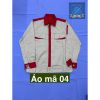 Áo kaki phối màu đỏ - a1