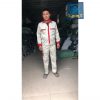 Quần áo bảo hộ kaki liên doanh phối màu ghi đỏ - a2