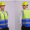 Áo lưới phản quang vàng phối xanh dương đẹp từ chất liệu đẹp đến giá cả mang độ an toàn cao khi sử dụng - agl