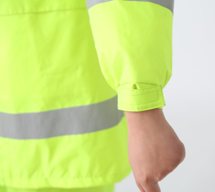 Bộ quần áo mưa phản quang police Nepa Hàn Quốc - ao mua phan quang2