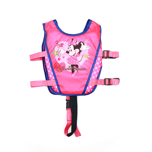 Áo gile màu đỏ phản quang lưới to - ao phao tre em cao cap mickey 1