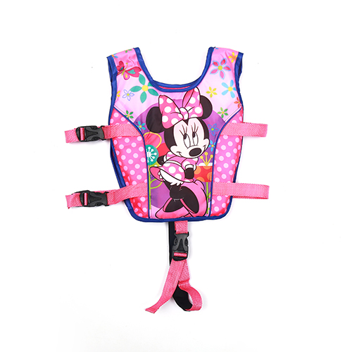 Áo gile màu đỏ phản quang lưới to - ao phao tre em cao cap mickey