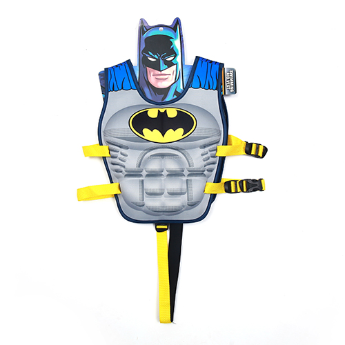Áo gile màu đỏ phản quang lưới to - ao phao tre em cao cap sieu nhan batman 1