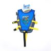 Áo gile màu đỏ phản quang lưới to - ao phao tre em cao cap sieu nhan batman