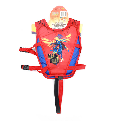 Áo gile màu đỏ phản quang lưới to - ao phao tre em cao cap sieu nhan superman