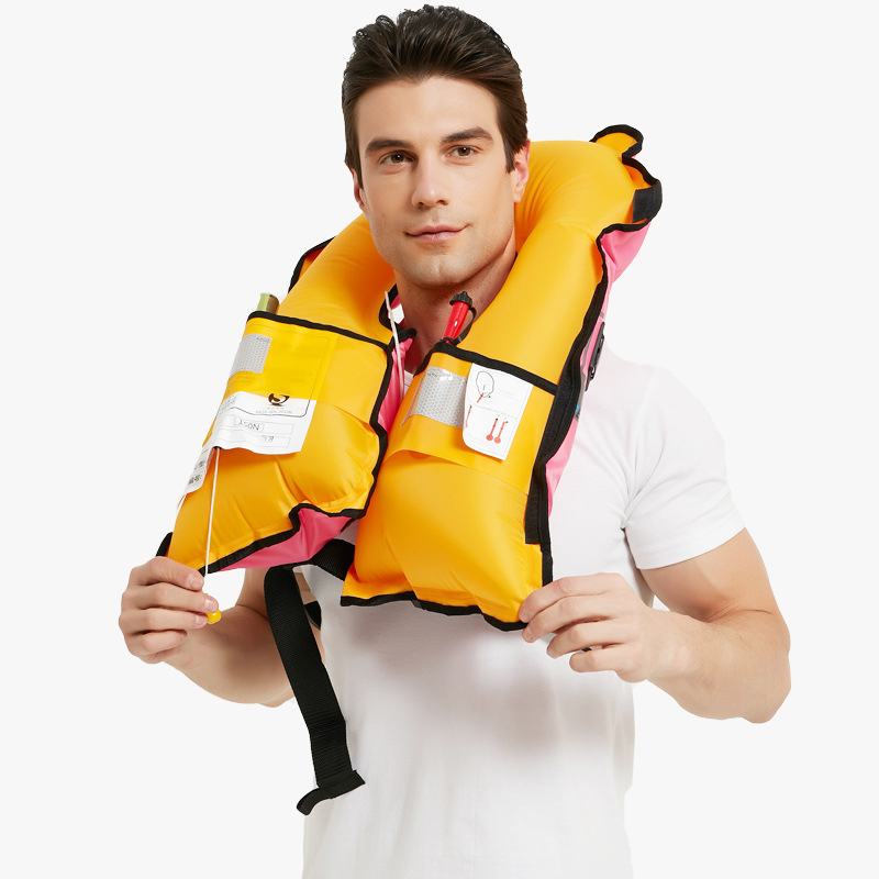 Áo phao cứu hộ tự thổi, tự bung Vinguard tiêu chuẩn quốc tế - ao phao tu noi tu dong bom hoi 05