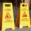 Biển bảng cảnh báo chữ A nội dung Khu vực đang thi công - bang chu a 3