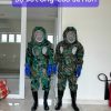 QUẦN ÁO BẮT ONG RỪNG HÀNG CAO CẤP, MÀU RẰN RI AN TOÀN TUYỆT ĐỐI - bat ong 2 1