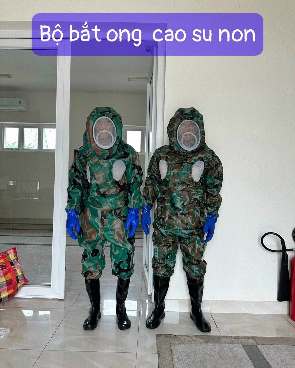 QUẦN ÁO BẮT ONG RỪNG HÀNG CAO CẤP, MÀU RẰN RI AN TOÀN TUYỆT ĐỐI - bat ong 2 1