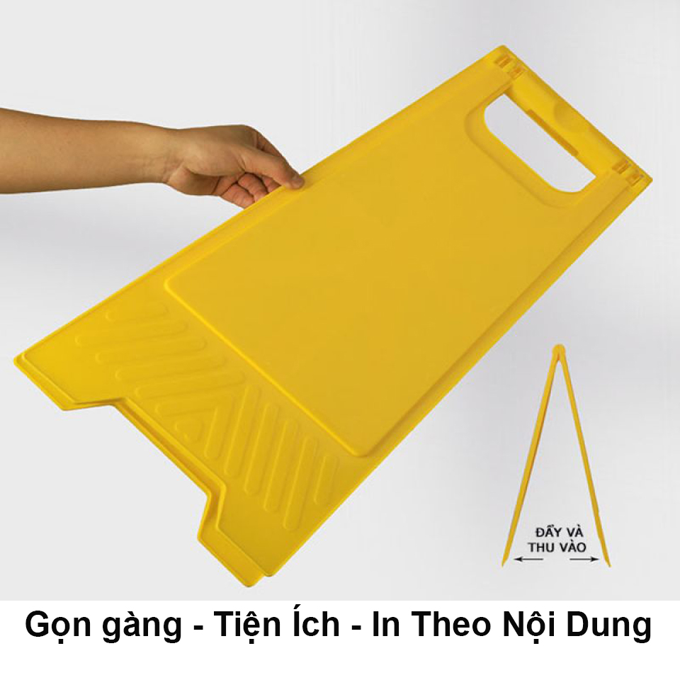 Biển Cảnh Báo Chữ A Trơn In Theo Nội Dung - bat tron in theo noi dung