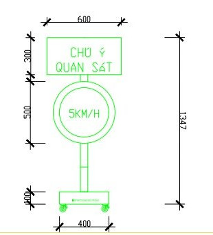 BIỂN CẢNH BÁO CHÚ Ý QUAN SÁT KẾT HỢP ĐIỀU CHỈNH TỐC ĐỘ (kèm đặt làm theo yêu cầu tất cả các loại biển kèm kích thước khác nhau) - bien1