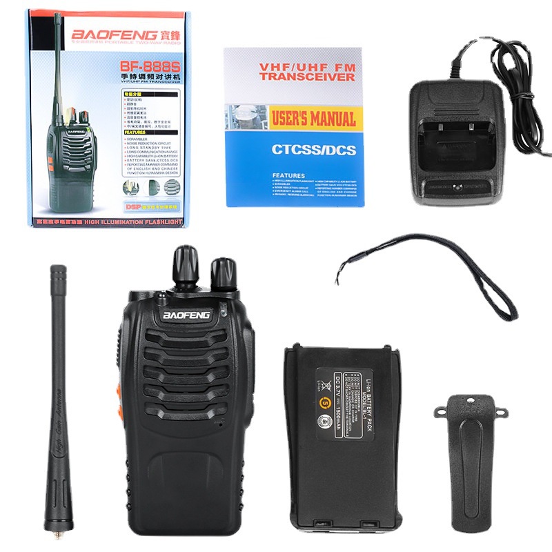 Bộ đàm Baofeng BF888s Bản Nâng cấp Xuyên tường tốt cho toà nhà, nội bộ, công trường tầm xa phượt BF 888s Siêu bền to lâu - bo dam baofeng0 1