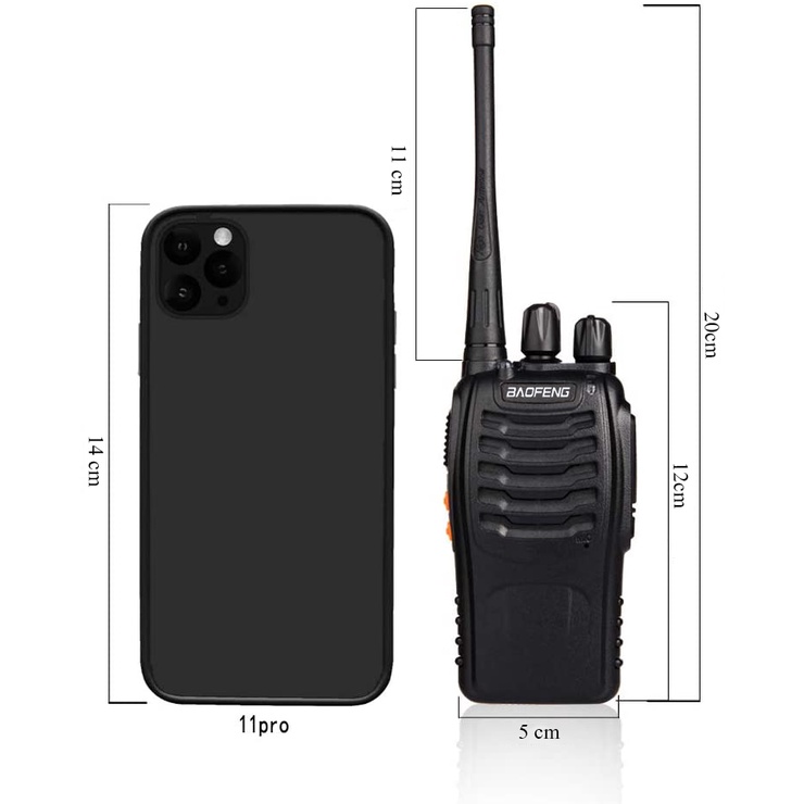 Bộ đàm Baofeng BF888s Bản Nâng cấp Xuyên tường tốt cho toà nhà, nội bộ, công trường tầm xa phượt BF 888s Siêu bền to lâu - bo dam baofeng4 1