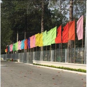 Cờ chuối combo 5 nhiều màu sắc trang trí lễ hội, sự kiện ngoài trời - cc2