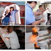 Chăn chữa cháy dập lửa vải sợi thủy tinh 1m x 1m - chan chua chay chan dap lua chan aimang 1
