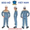 Quần áo bảo hộ lao động pangrim Hàn Quốc 2721 pha màu xanh pha nâu đất - chinh