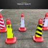 Dải phân cách cọc tiêu siêu mềm Nhật Quang cảnh báo phân làn giao thông cao 75 cm - coc tieu giao thong tru vuong mau do 1