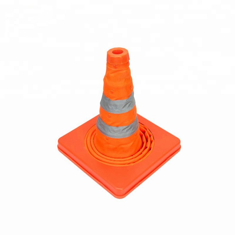 Cọc tiêu chóp nón giao thông co rút Hàn Quốc 48 cm - coc tieu han quoc 5