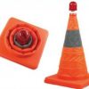 Cọc tiêu chóp nón giao thông co rút Hàn Quốc 48 cm - coc tieu han quoc 6