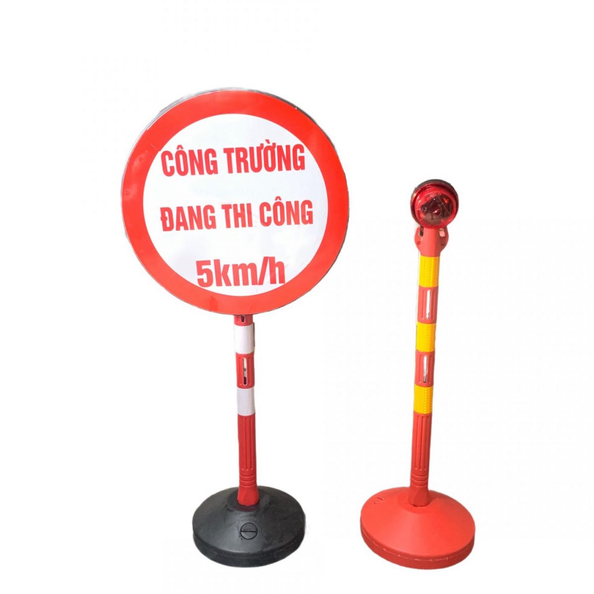 Cọc tiêu đa năng Nhật Quang đa dạng màu sắc , phù hợp được đa dạng các loại biển , đèn cảnh báo thân phản quang - coc tieu moi 1