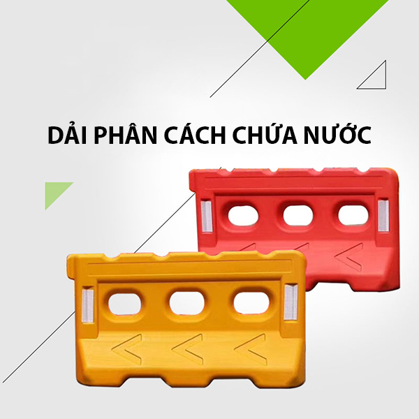 Dải phân cách nhựa chứa nước làm hàng rào chắn đường đua F1 - dai phan cach chua nuoc duong dua f1 2 copy