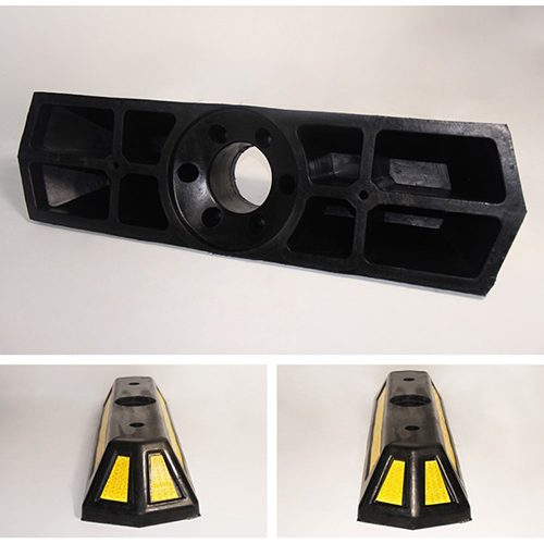 Dải phân cách cọc tiêu siêu mềm Nhật Quang cảnh báo phân làn giao thông cao 75 cm - dai phan cach giao thong sieu mem PU 04
