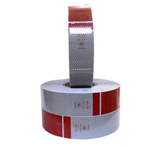 Đề can phản quang đỏ trắng 5cm - de can phan quang dan xe do trang