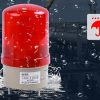 Đèn quay cảnh báo loại 220v có còi âm thanh cảnh báo - den canh bao 1101J1