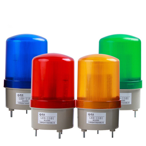 Đèn quay cảnh báo loại 220v có còi âm thanh cảnh báo - den canh bao 1101J3