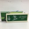 Đèn exit chỉ dẫn thoát hiểm xuống cầu thang bên trái DEN TH 06 - den exit thoat hiem chi dan nhua 04