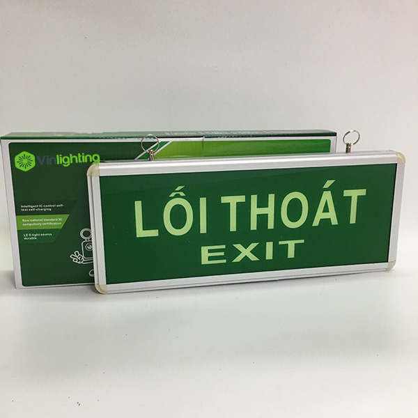 Đèn exit chỉ dẫn thoát hiểm lối thoát DEN TH 01 - den exit thoat hiem chi dan