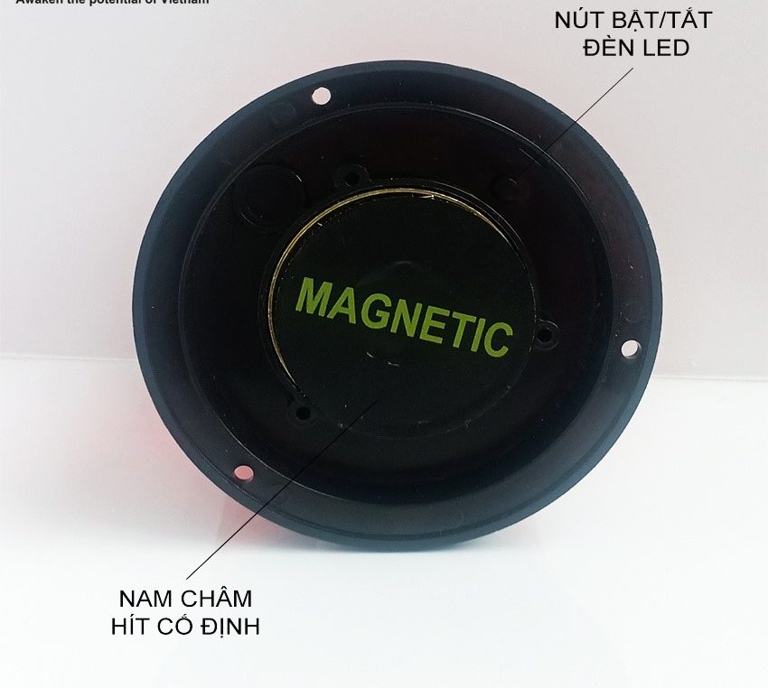 Đèn Chớp Flash Nhấp Nháy Cảnh Báo Nguy Hiểm , Năng Lượng Mặt Trời , Có đế nam châm - den nlmt 4 e1692000976682 1