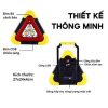 Đèn cảnh báo nguy hiểm hình tam giác hiện đại, kiêm sạc dự phòng an toàn hiện đại tích điện sạc 5v và sạc bằng năng lượng mặt trời đèn led với nhiều chế độ nháy