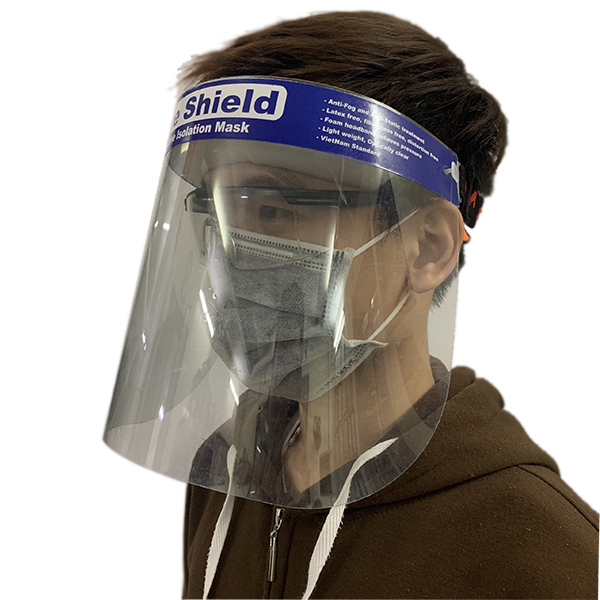 Kính che mặt chống giọt bắn Faceshield Nhật Quang chống virus, chống bụi. - face shield 3