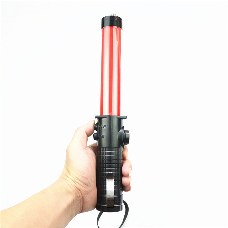 Gậy chỉ huy gắn đèn 26cm - gay den chi huy ngan co coi 01
