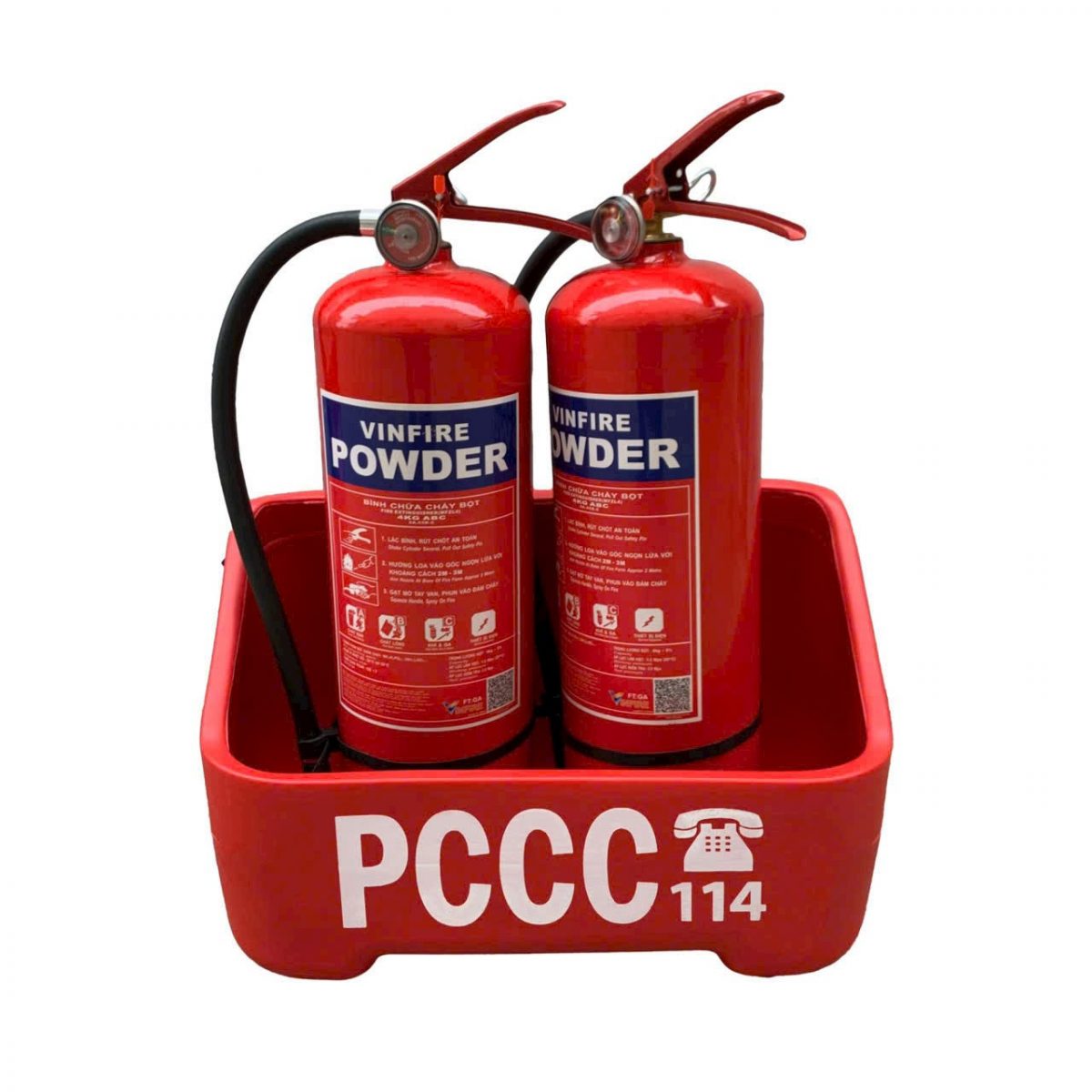 Kệ nhựa đựng 2 bình cứu hỏa , hàng đẹp , chất lượng cao , an toàn và chịu lực va đập tốt - ke 2 3