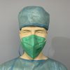Khẩu trang giấy VINMASK N95 9501 chống bụi, virus màu xanh - khau trang n95 vn9501 mau xanh 2
