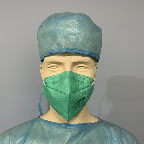 Khẩu trang giấy VINMASK N95 9501 chống bụi, virus màu xanh - khau trang n95 vn9501 mau xanh 2