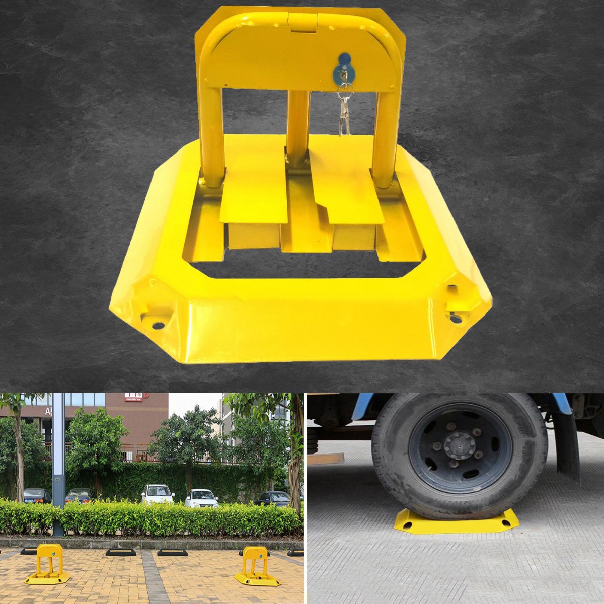 Khóa Chống Trộm Xe Ô Tô 004 tiện lợi, gọn gàng, an toàn - khoa banh xe 004.7