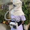 Máy cấp không khí có tấm lọc kết hợp mặt nạ loại di động - mat na cap khong khi co loc3