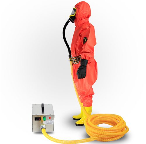 Máy cấp dưỡng khí Oxy kết hợp 2 mặt nạ full mặt dây dài 20m - may cap duong khi kem mat na 3