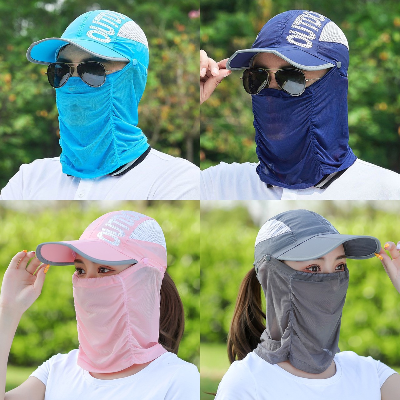 Mũ khẩu trang cho nam / nữ chống nắng chống uv cao cấp, thời trang đảm bảo làn da đẹp - mcn6