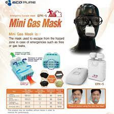 Mặt Nạ Phòng Khói Thoát Hiểm ECO PURE EPK 5 MINI dễ sử dụng - mini