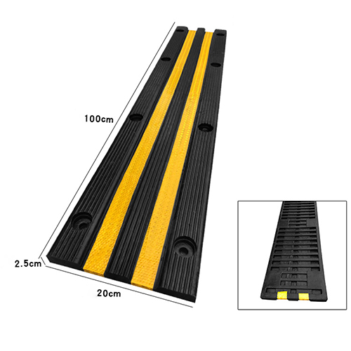 Ốp tường chặn lùi xe cao su dài 100 cm - op tuong chan lui xe cao su 100