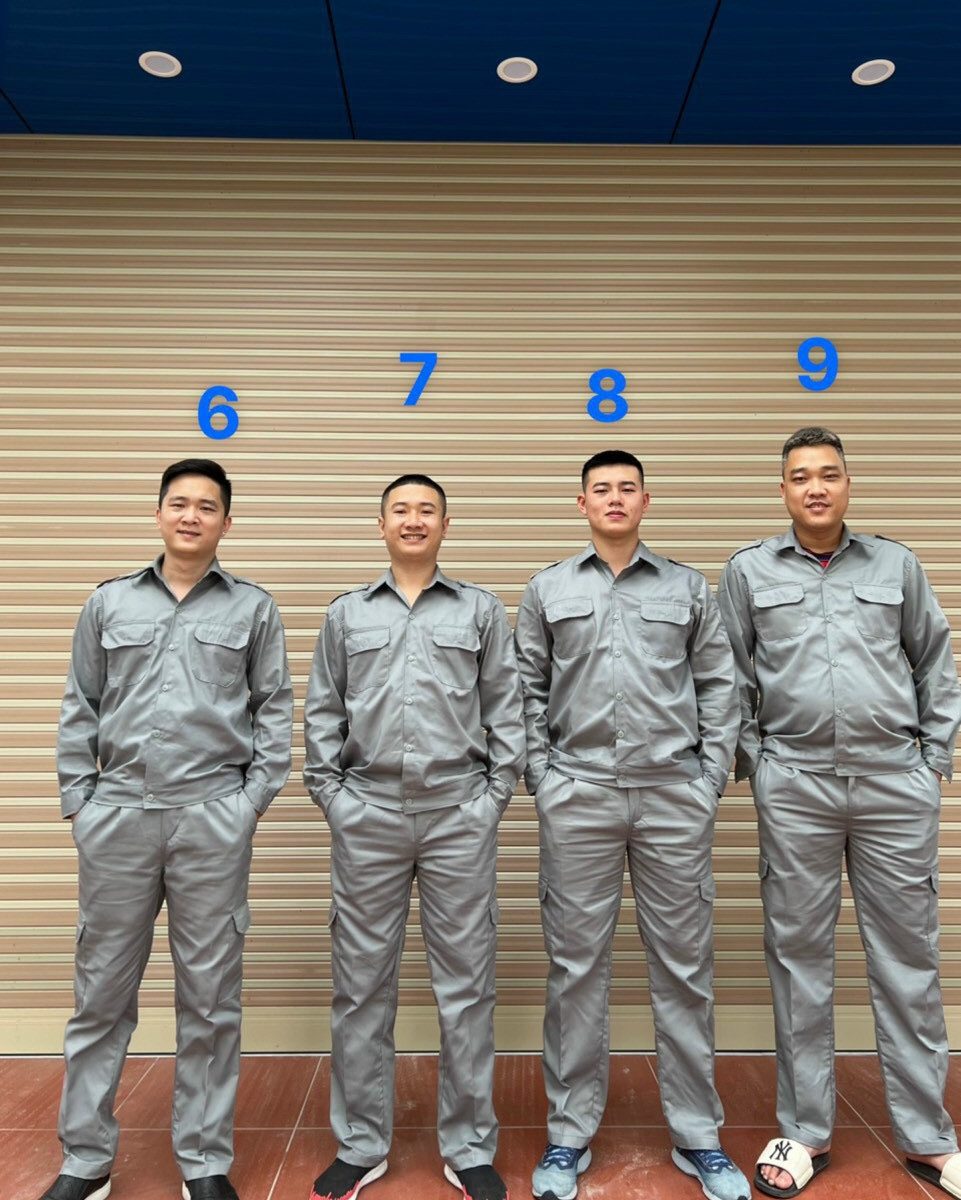 Quần áo vải kaki liên doanh HQ chất siêu đẹp túi hộp màu ghi - qam