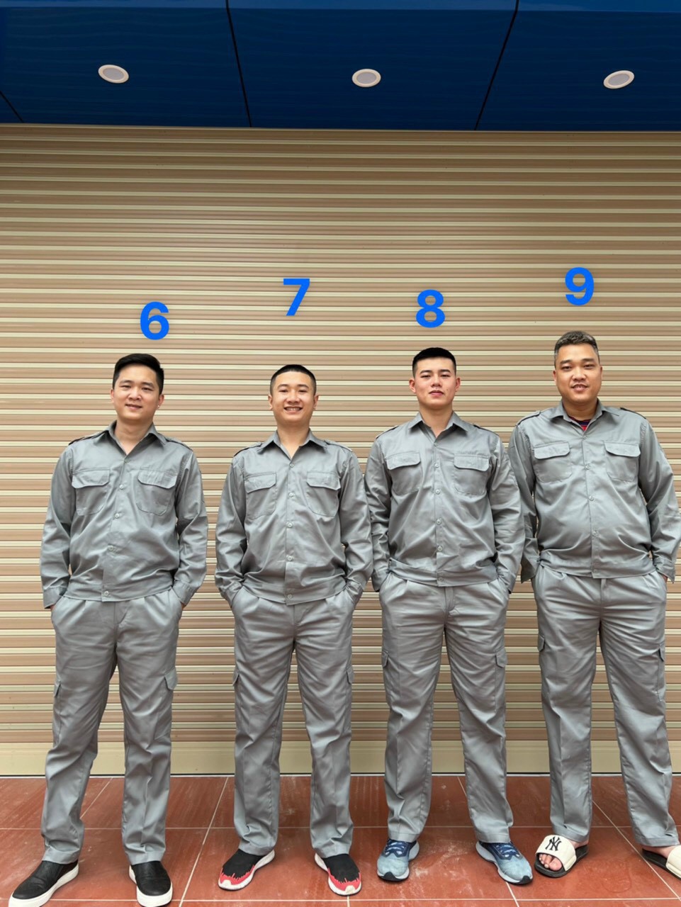 Quần áo vải kaki liên doanh HQ chất siêu đẹp túi hộp màu ghi - qam